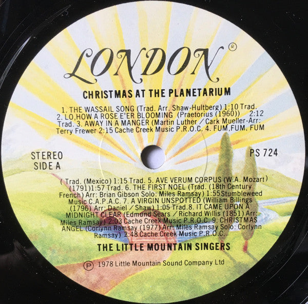 The Little Mountain Singers : Christmas At The Planetarium (LP, Album)