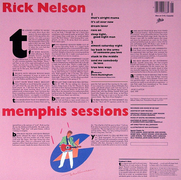 Ricky Nelson (2) : Memphis Sessions (LP, Album)