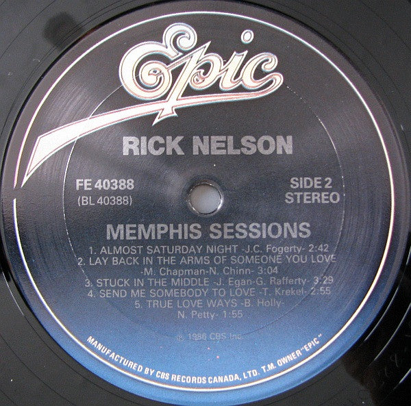 Ricky Nelson (2) : Memphis Sessions (LP, Album)