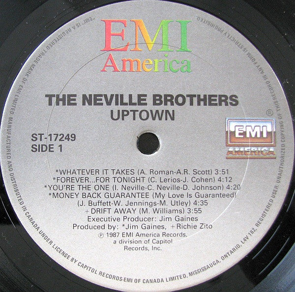 The Neville Brothers : Uptown (LP, Album)