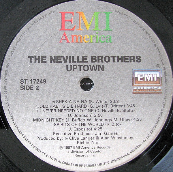 The Neville Brothers : Uptown (LP, Album)