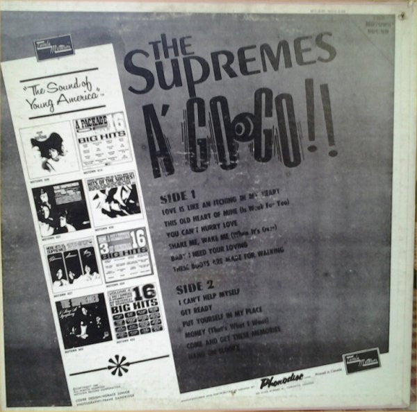 The Supremes : A' Go-Go (LP, Mono)
