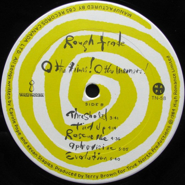 Rough Trade : O Tempora! O Mores! (LP, Album)