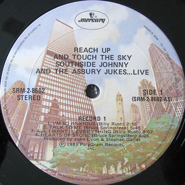 Southside Johnny & The Asbury Jukes : Live - Reach Up And Touch The Sky (2xLP)