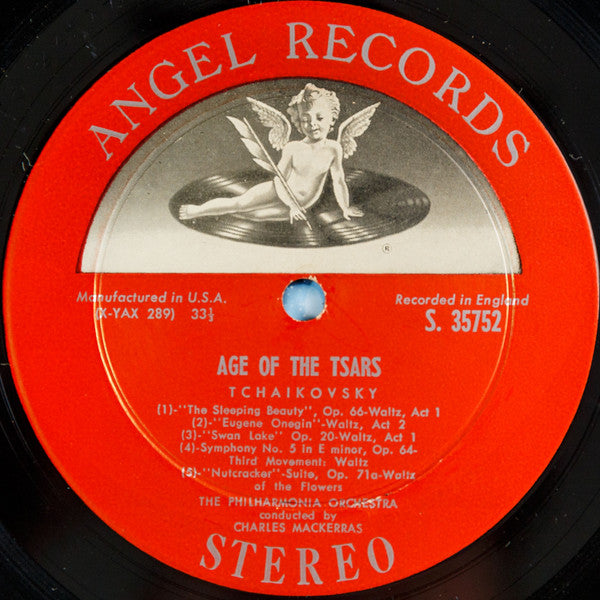 Pyotr Ilyich Tchaikovsky, Philharmonia Promenade Orchestra, Sir Charles Mackerras : Age Of The Tsars - Tchaikovsky Waltzes And Other Concert Favorites (LP, Album)