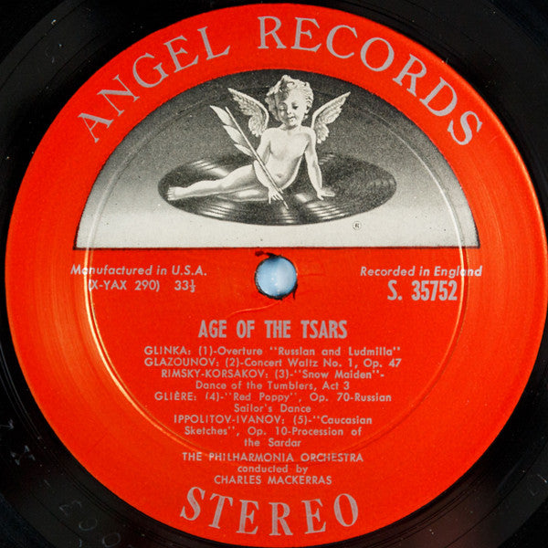 Pyotr Ilyich Tchaikovsky, Philharmonia Promenade Orchestra, Sir Charles Mackerras : Age Of The Tsars - Tchaikovsky Waltzes And Other Concert Favorites (LP, Album)