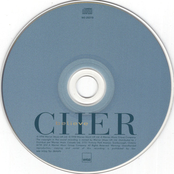 Cher : Believe (CD, Album, Club)