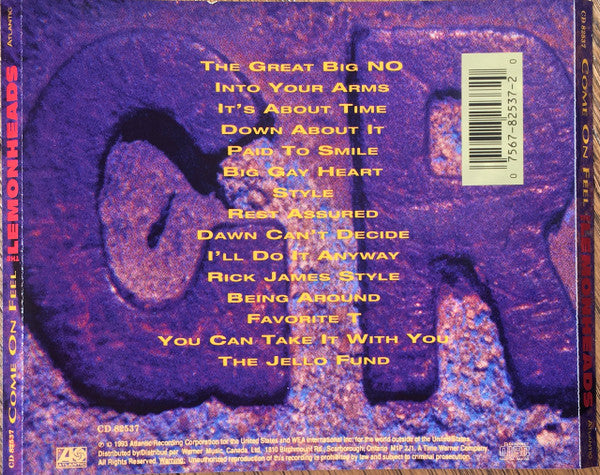 The Lemonheads : Come On Feel The Lemonheads (CD, Album)