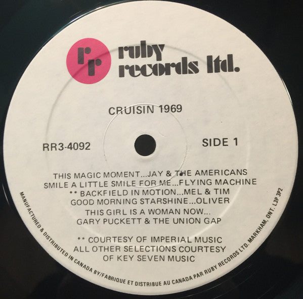 Various : Cruisin' 1969 (LP, Comp)