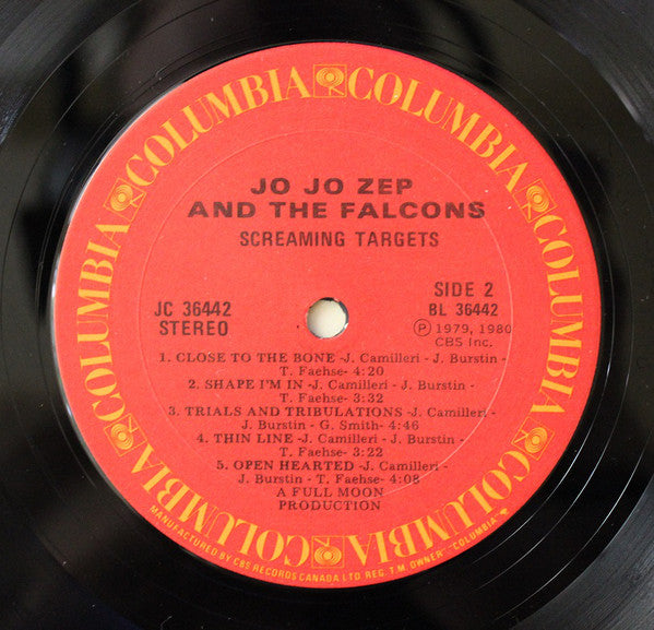 Jo Jo Zep and the Falcons : Screaming Targets (LP, Album)