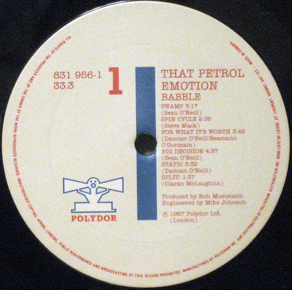 That Petrol Emotion : Babble (LP, Album)