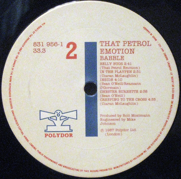 That Petrol Emotion : Babble (LP, Album)