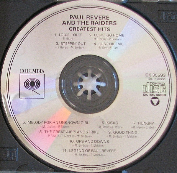 Paul Revere & The Raiders : Greatest Hits (CD, Comp, RE)