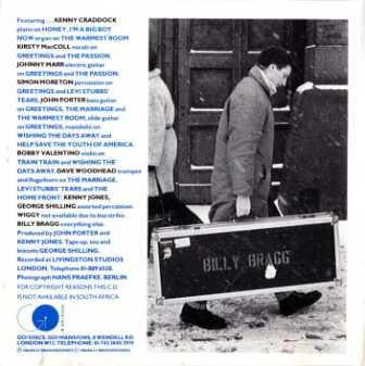 Billy Bragg : Talking With The Taxman About Poetry (CD, Album)