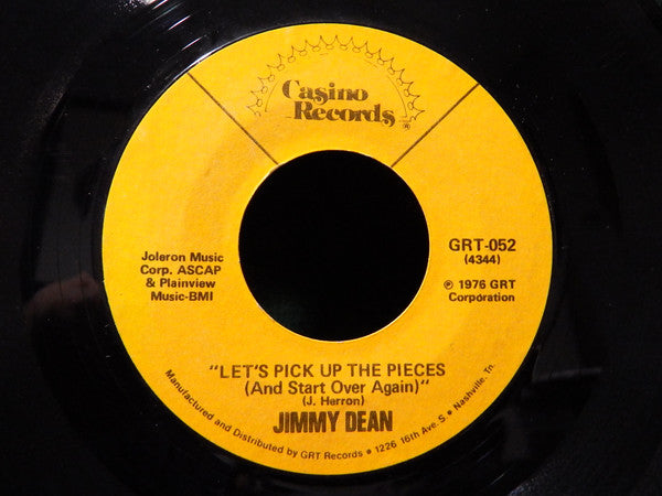 Jimmy Dean : I.O.U. / Let's Pick Up The Pieces (And Start Over Again) (7", Styrene)