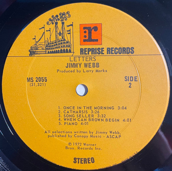 Jimmy Webb : Letters (LP, Album, Pit)