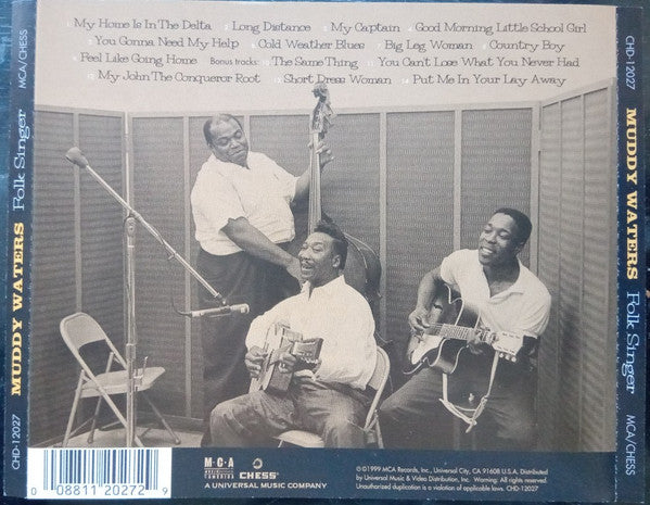 Muddy Waters : Folk Singer (CD, Album, RE, RM)