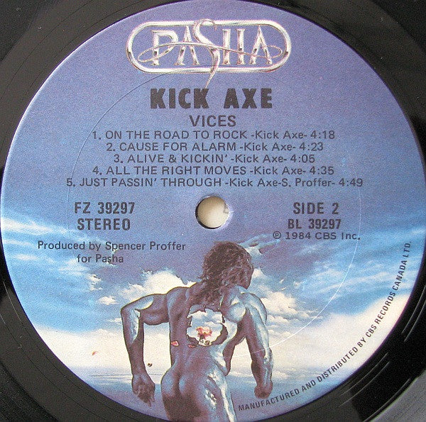 Kick Axe : Vices (LP, Album)