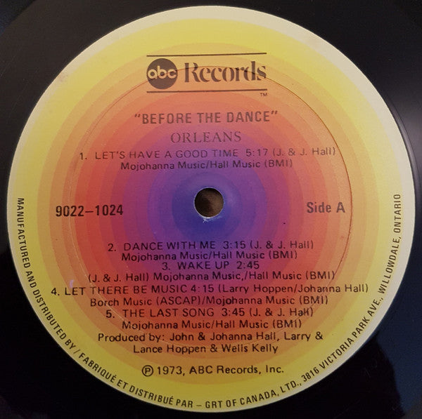Orleans : Before The Dance (LP, Album, RE)