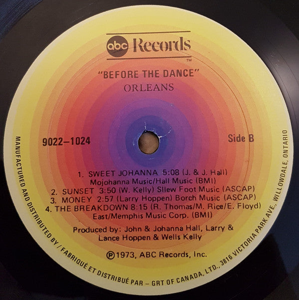 Orleans : Before The Dance (LP, Album, RE)