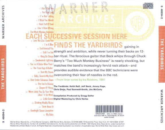 The Yardbirds : BBC Sessions (CD, Comp, Club)