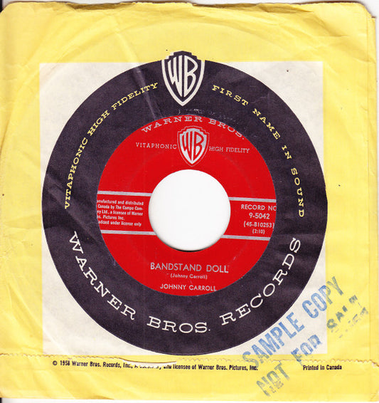 Johnny Carroll : Bandstand Doll (7", Single, Mono)