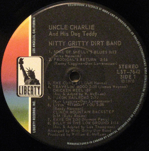 Nitty Gritty Dirt Band : Uncle Charlie & His Dog Teddy (LP, Album, RE)