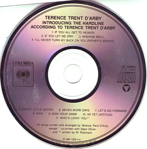Terence Trent D'Arby : Introducing The Hardline According To Terence Trent D'Arby (CD, Album)