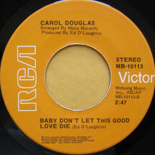 Carol Douglas : Doctor's Orders (7", Single)