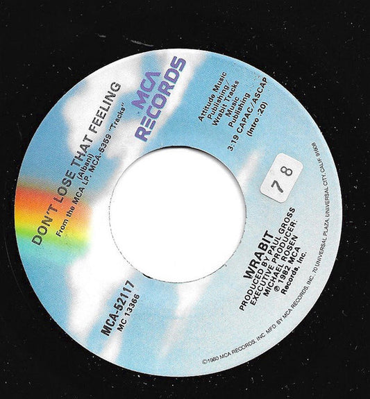Wrabit : Don't Lose That Feeling (7", Single)
