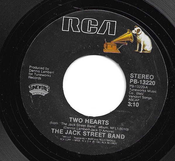 The Jack Street Band : Two Hearts  (7", Single)