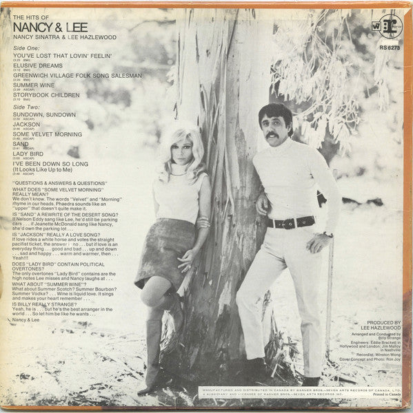 Nancy Sinatra & Lee Hazlewood : Nancy & Lee (LP, Album)