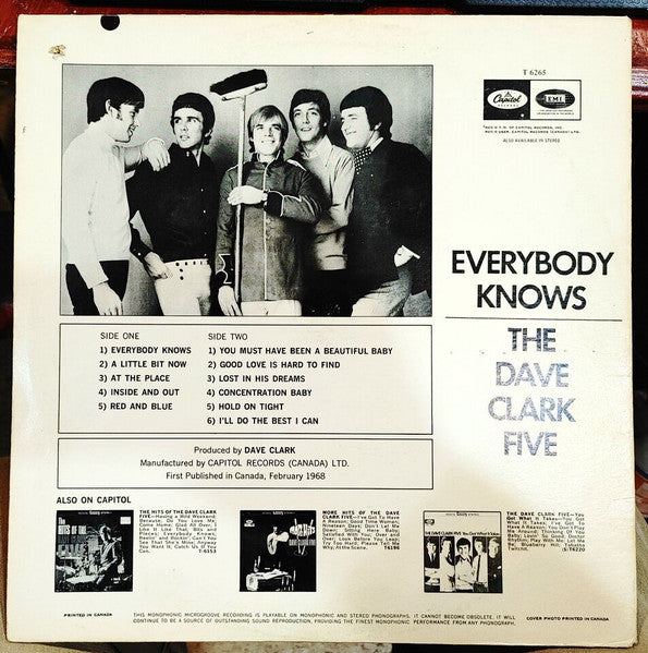 The Dave Clark Five : Everybody Knows (LP)