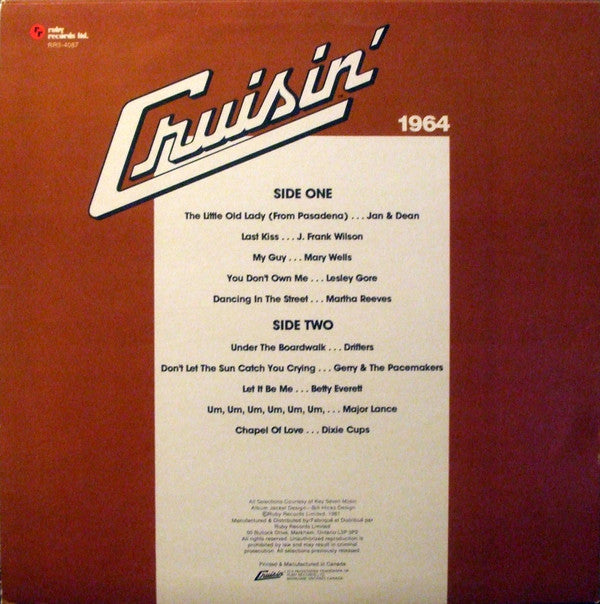 Various : Cruisin' 1964 (LP, Comp)