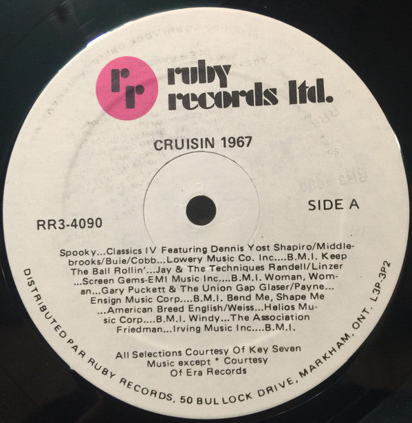 Various : Cruisin' 1967 (LP, Comp)