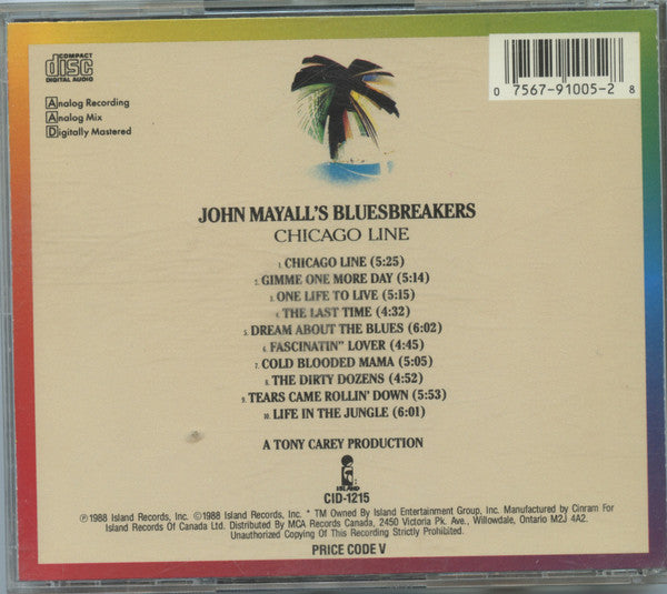 John Mayall's Bluesbreakers* : Chicago Line (CD, Album)