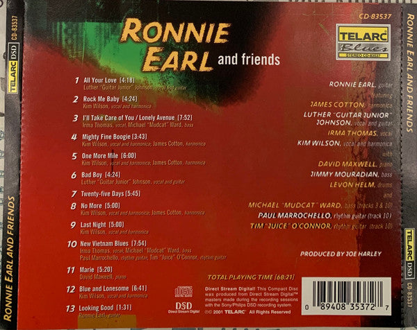 Ronnie Earl And Friends : Ronnie Earl And Friends (CD, Album, Promo)