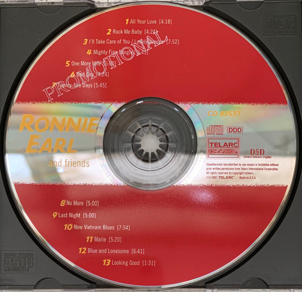 Ronnie Earl And Friends : Ronnie Earl And Friends (CD, Album, Promo)