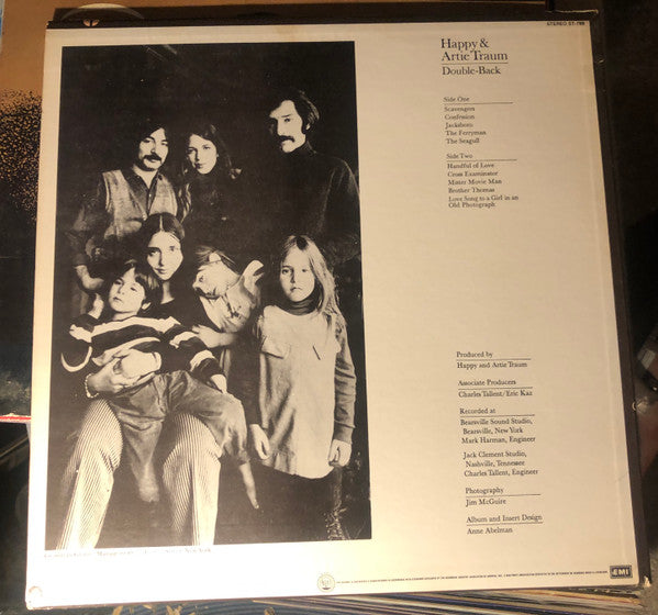 Happy And Artie Traum : Double-Back (LP, Album, Can)