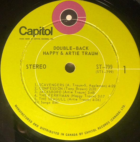 Happy And Artie Traum : Double-Back (LP, Album, Can)