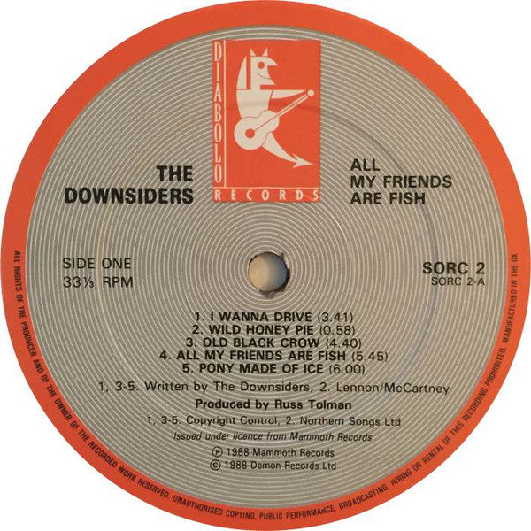 The Downsiders : All My Friends Are Fish (LP, Album)