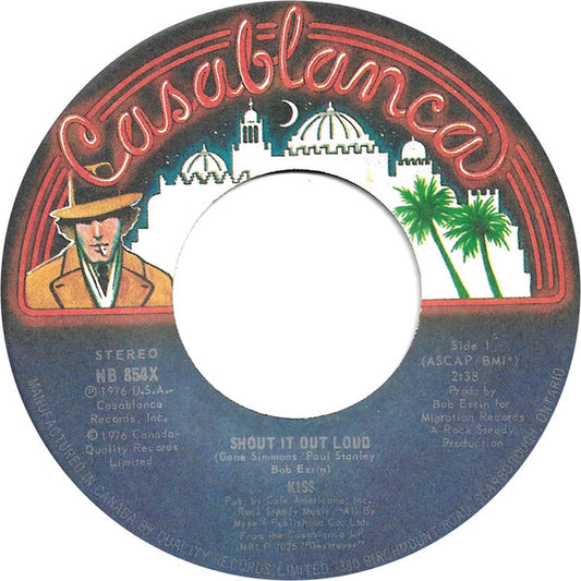 Kiss : Shout It Out Loud (7", Single)