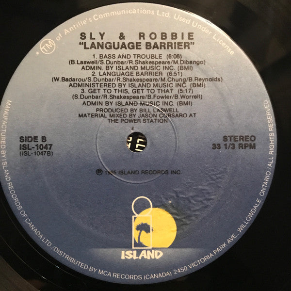 Sly & Robbie : Language Barrier (LP, Album)