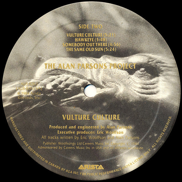 The Alan Parsons Project : Vulture Culture (LP, Album)