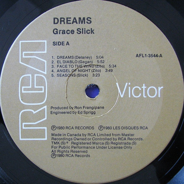 Grace Slick : Dreams (LP, Album)