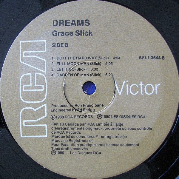 Grace Slick : Dreams (LP, Album)