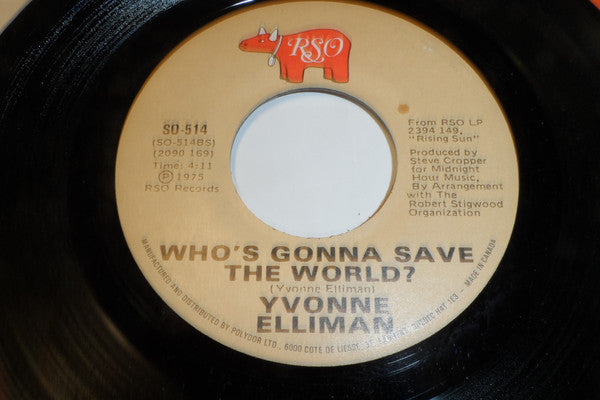 Yvonne Elliman : Somewhere In The Night (7", Single)
