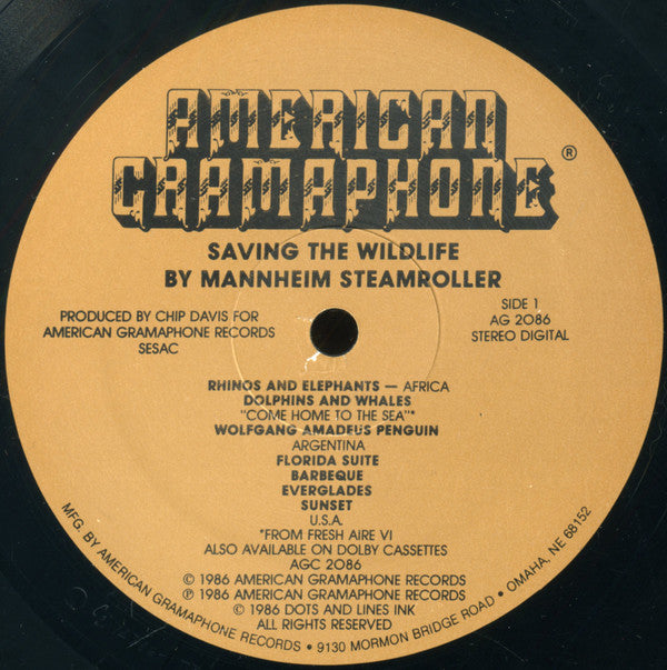 Mannheim Steamroller : Saving The Wildlife (LP, Album, Gat)