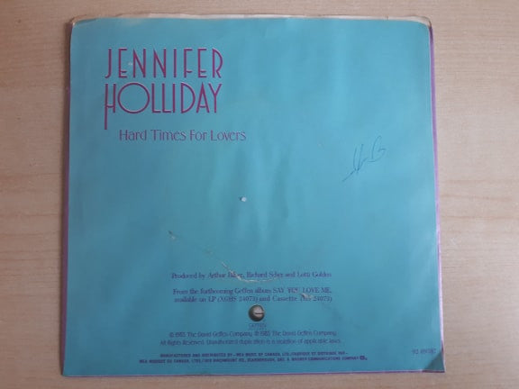 Jennifer Holliday : Hard Time For Lovers (7", Single)