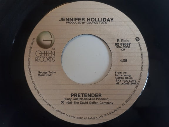 Jennifer Holliday : Hard Time For Lovers (7", Single)